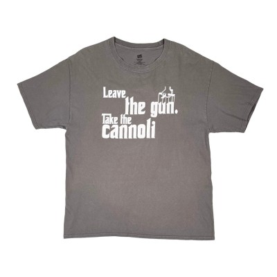 “Leave the gun. Take the cannoli” Print Tee | Vintage.City 古着屋、古着コーデ情報を発信