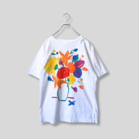 90s art design T-shirt フラワーモチーフ Tシャツ | Vintage.City 빈티지숍, 빈티지 코디 정보