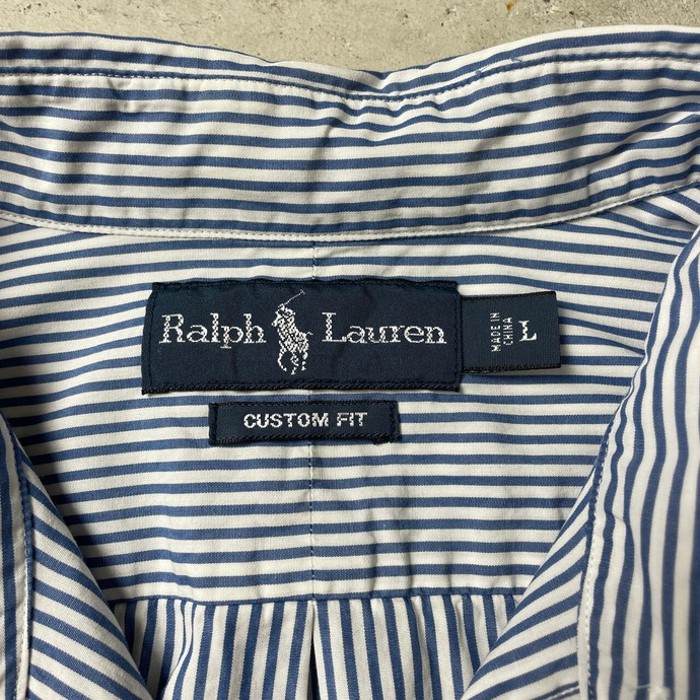 90年代 Ralph Lauren ラルフローレン CLASSIC FIT ストライプシャツ メンズL | Vintage.City 古着屋、古着コーデ情報を発信
