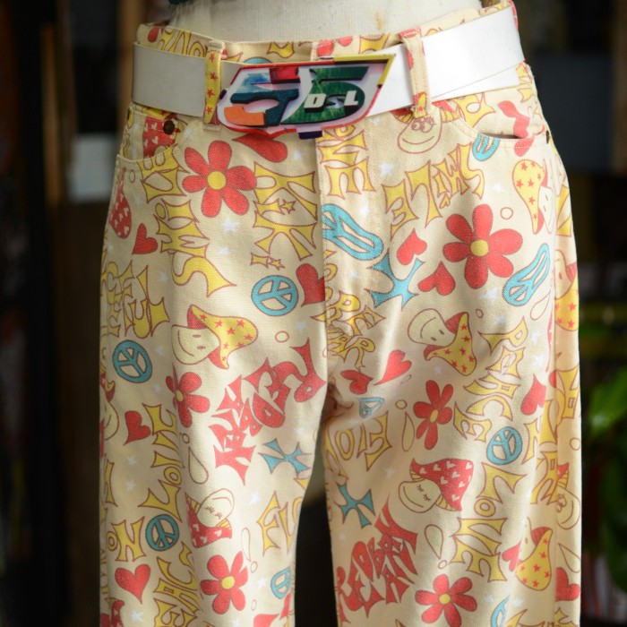 Reg U.S. Pat Off “ Love & Peace” denim pants | Vintage.City 빈티지숍, 빈티지 코디 정보