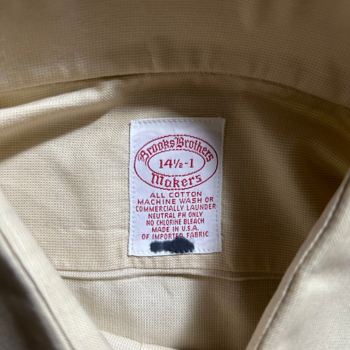 90s ブルックスブラザーズメーカーズ シャツ M ベージュ | Vintage.City 古着屋、古着コーデ情報を発信