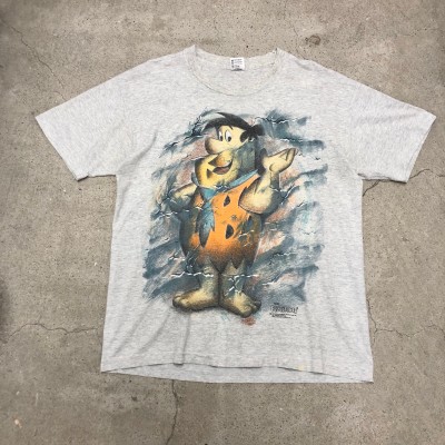 90s FLINTSTONES/Fred print Tee/USA製/XL/anvil/フレッドプリント/Tシャツ/アニメT/両面プリント/グレー/原始家族フリントストーン/Anime Tee/古着/ヴィンテージ | Vintage.City Vintage Shops, Vintage Fashion Trends