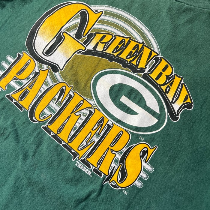 NFL GREEN BAY PACKERS グリーンベイパッカーズ TRENCH ULTRA チームロゴ Tシャツ 半袖 シングルステッチ MADE IN USA アメリカ製 グリーン XL 10357 | Vintage.City 빈티지숍, 빈티지 코디 정보