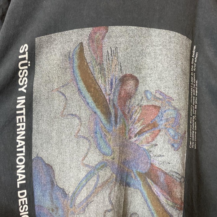 STUSSY shadowman backprint T-shirt size M 配送A ステューシー　シャドウマン　バックプリントTシャツ | Vintage.City 빈티지숍, 빈티지 코디 정보