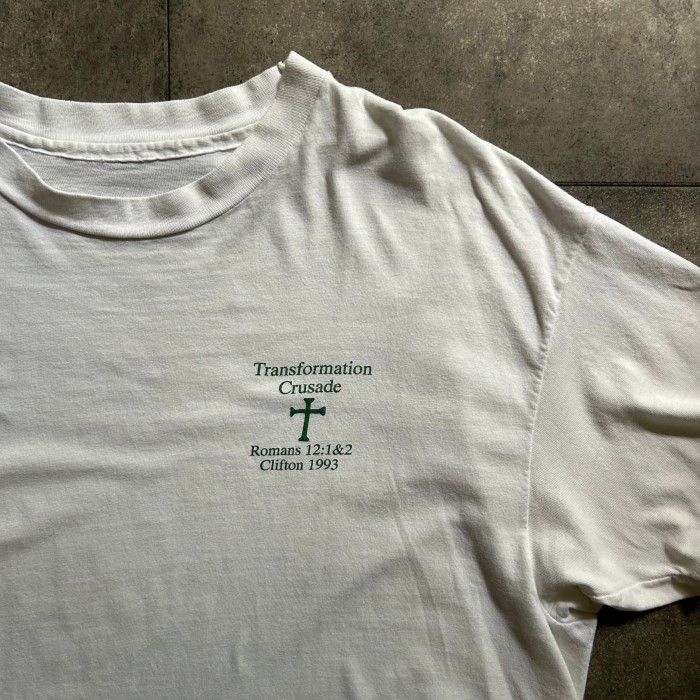 90s メッセージtシャツ USA製 ホワイト XL相当 バックプリント | Vintage.City 빈티지숍, 빈티지 코디 정보