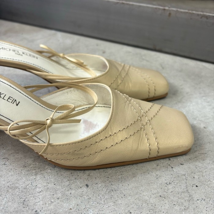 MICHEL KLEIN 23cm サンダル リボン 靴 | Vintage.City 빈티지숍, 빈티지 코디 정보