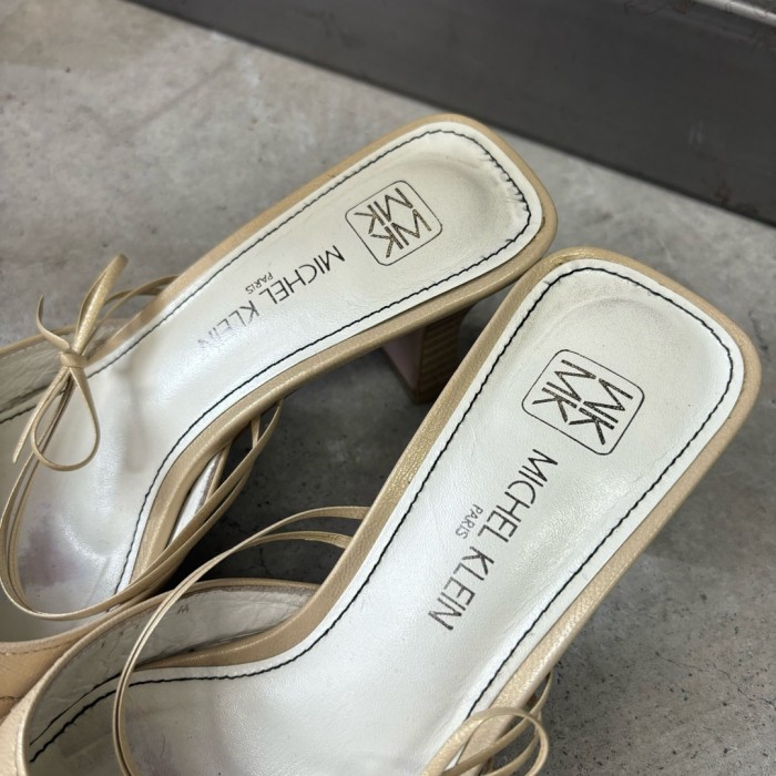 MICHEL KLEIN 23cm サンダル リボン 靴 | Vintage.City 빈티지숍, 빈티지 코디 정보