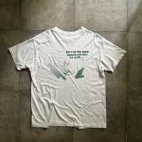 90s メッセージtシャツ USA製 ホワイト XL相当 バックプリント | Vintage.City 빈티지숍, 빈티지 코디 정보