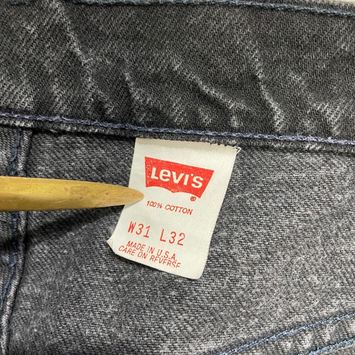 90s USA製　Levi's 554 ブラックデニムパンツ　W31L32 | Vintage.City 古着屋、古着コーデ情報を発信