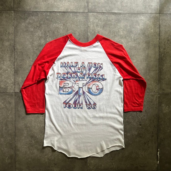 80s バンド/ツアー ラグランtシャツ USA製 L ホワイト BTO | Vintage.City 빈티지숍, 빈티지 코디 정보