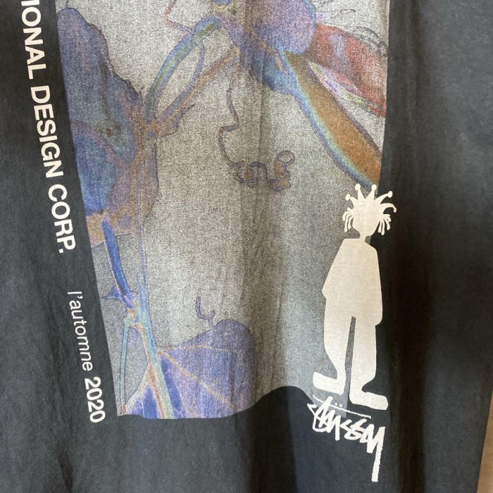 STUSSY shadowman backprint T-shirt size M 配送A ステューシー　シャドウマン　バックプリントTシャツ | Vintage.City 古着屋、古着コーデ情報を発信
