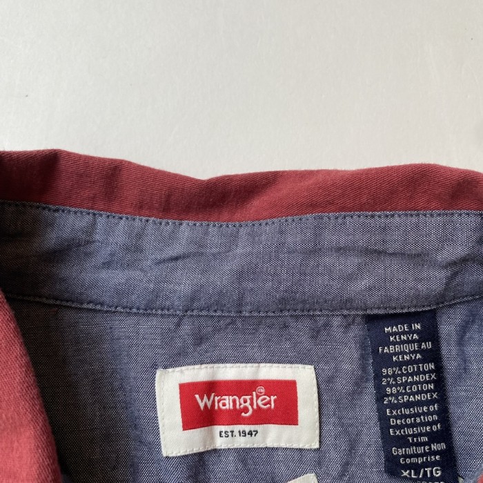 Wrangler cotton shirt | Vintage.City 빈티지숍, 빈티지 코디 정보