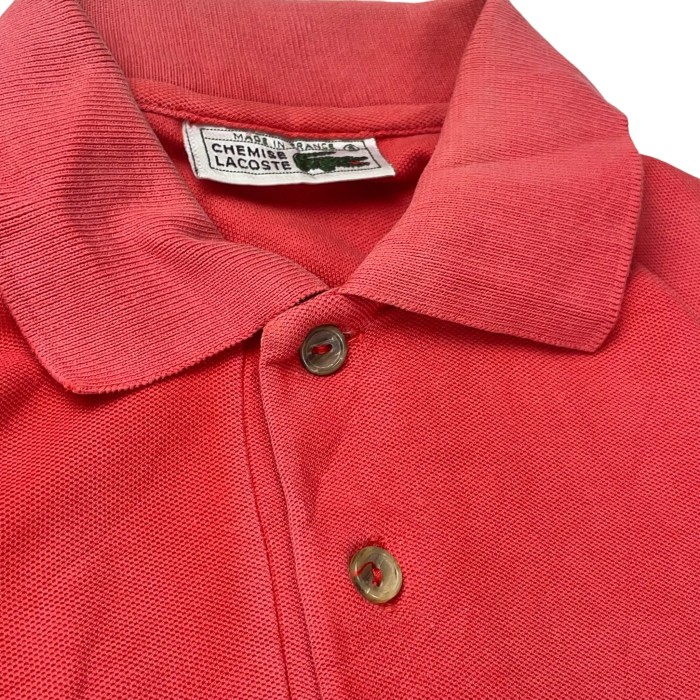 【70's】 ラコステ　フランス製　ポロシャツ　半袖　鹿の子織 | Vintage.City 빈티지숍, 빈티지 코디 정보