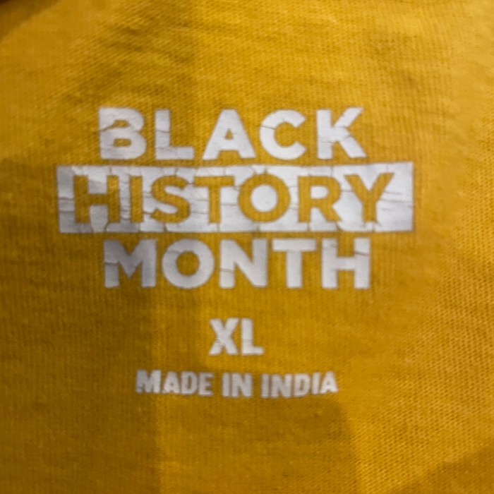 BLACK HISTORY MONTH print t-shirt | Vintage.City 古着屋、古着コーデ情報を発信