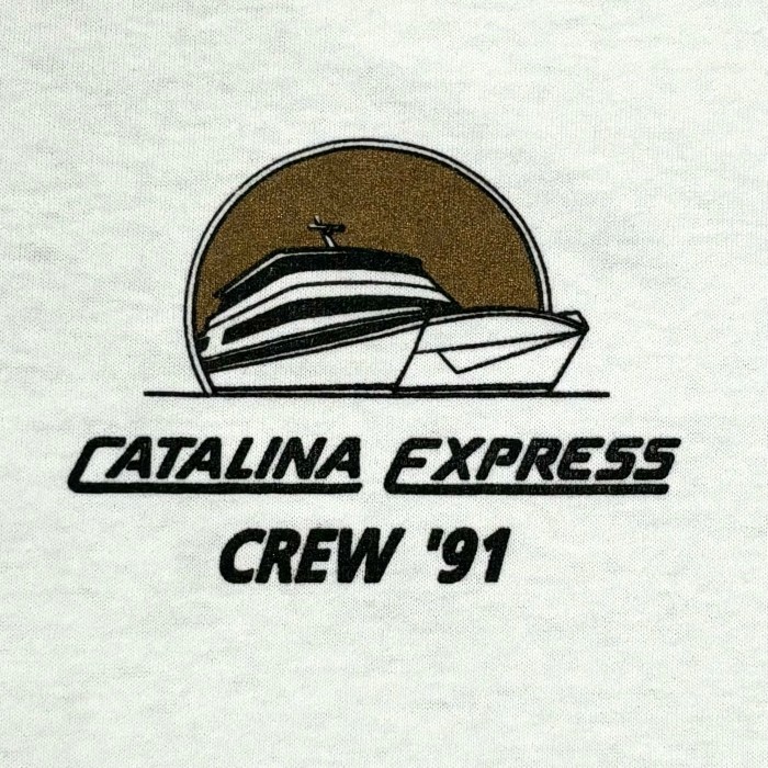 【Men's】90s CATALINA EXPRESS ホワイト Tシャツ / Made In USA 古着 Vintage ヴィンテージ 白 ティーシャツ t-shirt アメリカ製 | Vintage.City 빈티지숍, 빈티지 코디 정보