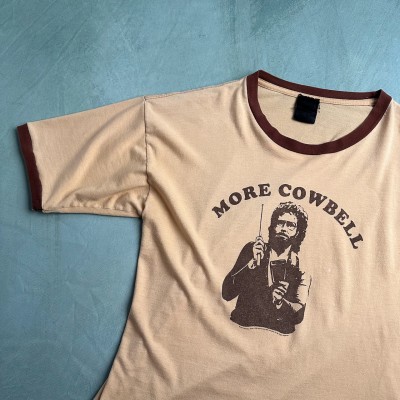 USA製　More Cowbell   リンガーTシャツ   ベージュ | Vintage.City 古着屋、古着コーデ情報を発信