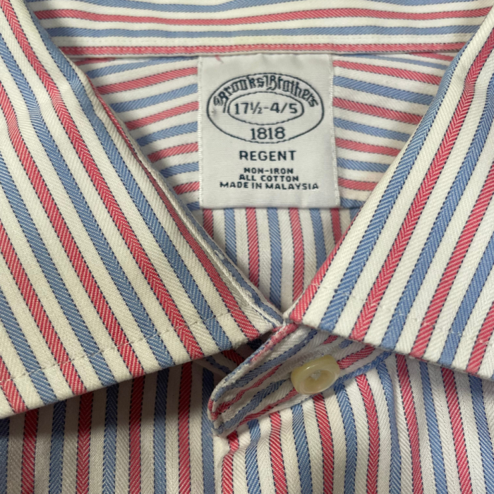 【Brooks Brothers】コットンヘリンボーン マルチカラーストライプシャツ | Vintage.City 빈티지숍, 빈티지 코디 정보