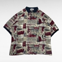 【80〜90's】 HALEY 総柄 半袖ポロシャツ | Vintage.City 빈티지숍, 빈티지 코디 정보