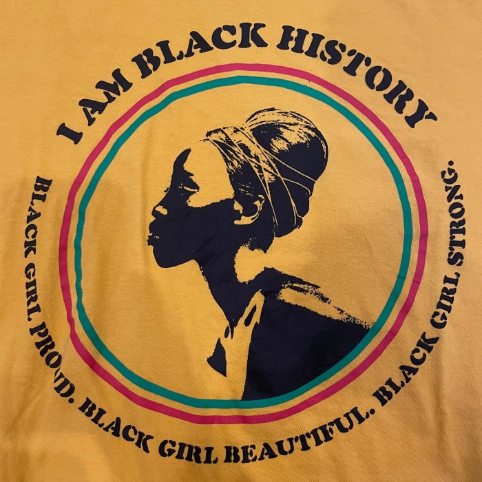 BLACK HISTORY MONTH print t-shirt | Vintage.City 古着屋、古着コーデ情報を発信