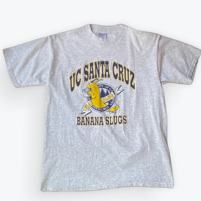 BANANA SLUGS UC SANTA CRUZ T-shirt | Vintage.City 빈티지숍, 빈티지 코디 정보