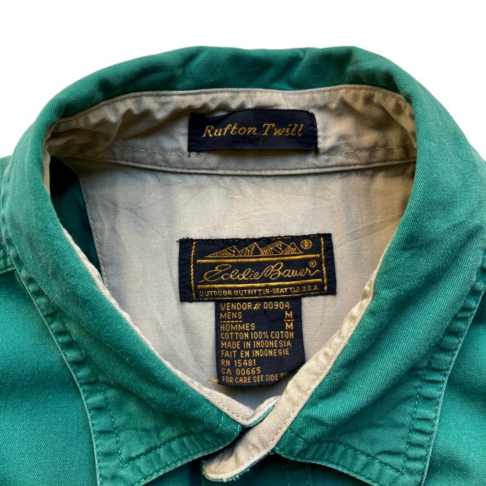 80’s Eddie Bauer Cotton L/S Shirt | Vintage.City 古着屋、古着コーデ情報を発信
