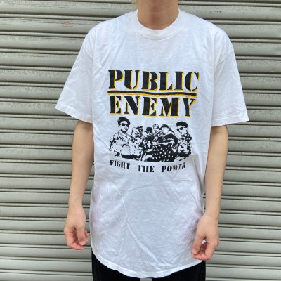 90s USA製 PUBLIC ENEMY プリントTシャツ ラップt 白 XL | Vintage.City 古着屋、古着コーデ情報を発信