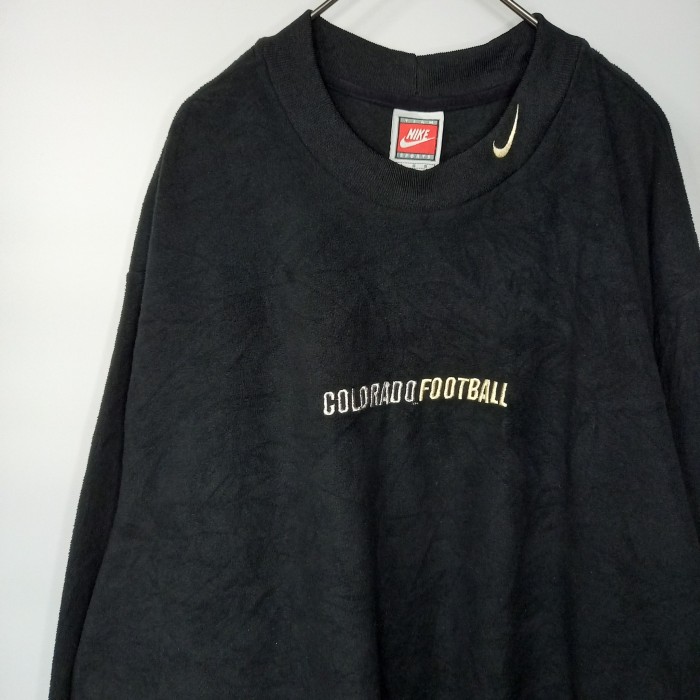 90s　ナイキ　フリーストレーナー　裏起毛　刺繍ロゴ　スウォッシュ　黒　L | Vintage.City 古着屋、古着コーデ情報を発信