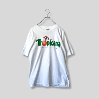 90s  Tropicana printed T-shirt トロピカーナ Tシャツ | Vintage.City 빈티지숍, 빈티지 코디 정보
