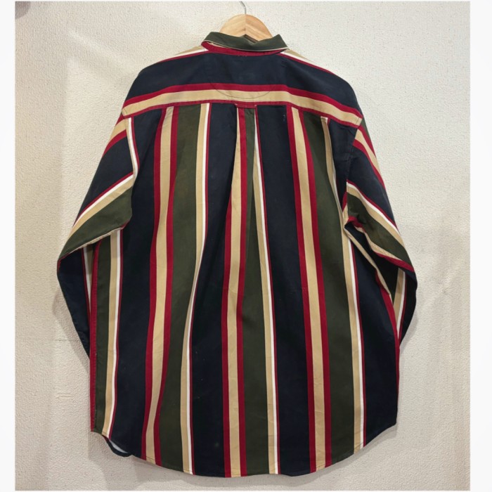 90s マルチカラー IVY CREW  ボタンダウンシャツ ストライプ ヴィンテージ シャツ L | Vintage.City 古着屋、古着コーデ情報を発信
