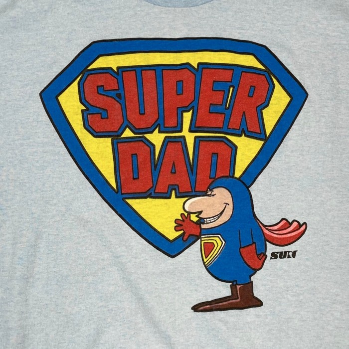 80's “SUPER DAD” Print Tee Made in USA | Vintage.City 古着屋、古着コーデ情報を発信