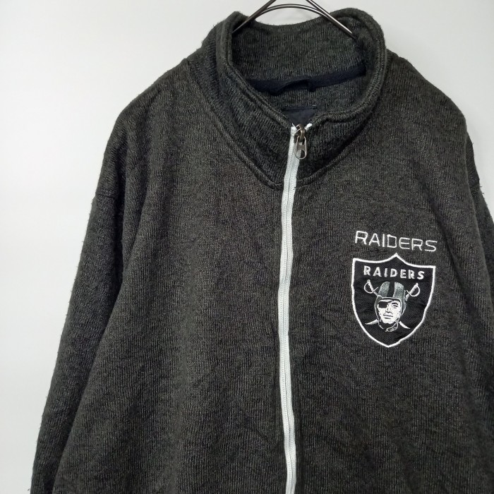 NFL　ジップアップ　セーター　ジャケット　フリース　レイダース　刺繍　裏ボア | Vintage.City 빈티지숍, 빈티지 코디 정보