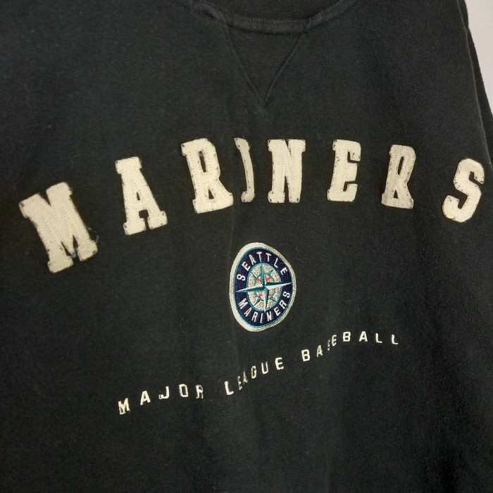 リー　Lee　MLB　スウェット　トレーナー　マリナーズ　刺繍ロゴ　ブラック　L | Vintage.City 古着屋、古着コーデ情報を発信