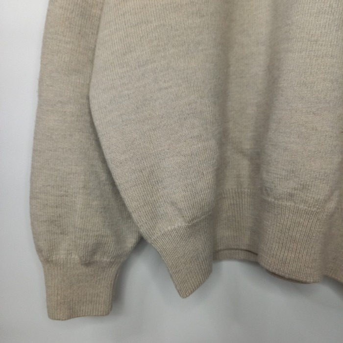 90s　ポロゴルフ　ラルフローレン　メリノニット　セーター　刺繍　ベージュ　L | Vintage.City 古着屋、古着コーデ情報を発信