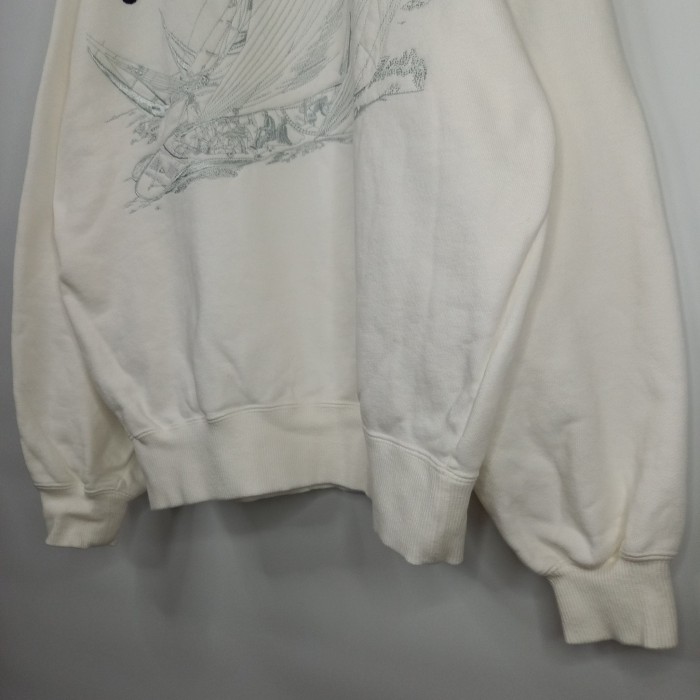 ノーティカ　クルーネック　スウェット　プルオーバー　トレーナー　刺繍　ホワイト　M | Vintage.City 빈티지숍, 빈티지 코디 정보