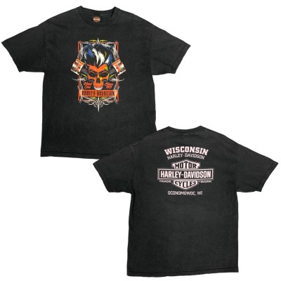 00’s “Harley Davidson” Motorcycle Tee WISCONSIN | Vintage.City Vintage Shops, Vintage Fashion Trends