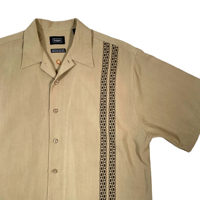 “haggar” S/S Open Collar Rayon Shirt | Vintage.City 빈티지숍, 빈티지 코디 정보