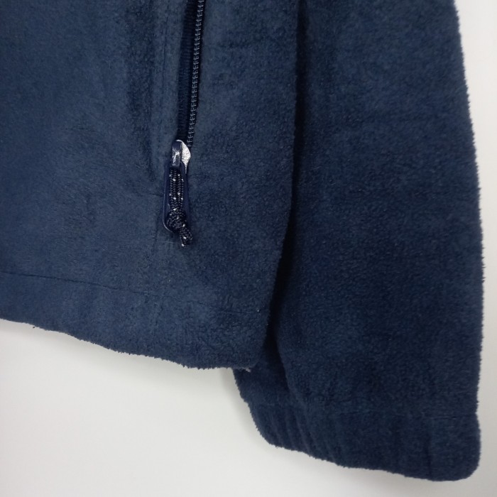 コロンビア　ジップアップ　フリース　ジャケット　ブルゾン　刺繍　ネイビー　XXL | Vintage.City 古着屋、古着コーデ情報を発信