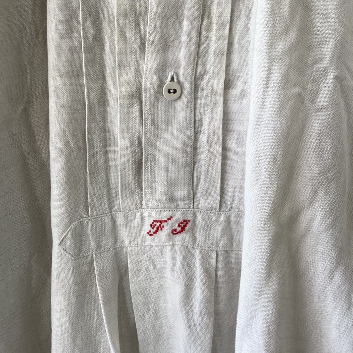 vintage linen smog red embroidery | Vintage.City 古着屋、古着コーデ情報を発信
