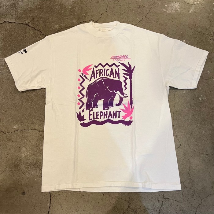 Hanes Elephant print t-shirt (made in USA) | Vintage.City 빈티지숍, 빈티지 코디 정보