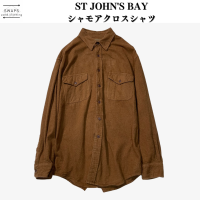 【St John's Bay】シャモアクロス コットンネルシャツ | Vintage.City 古着屋、古着コーデ情報を発信
