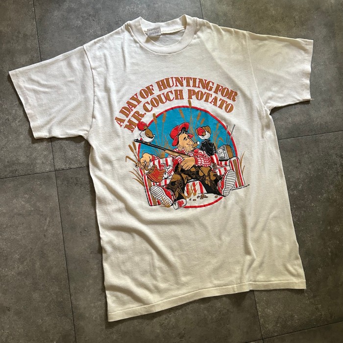 80s stedman ステッドマン tシャツ USA製 L ベージュ | Vintage.City 빈티지숍, 빈티지 코디 정보
