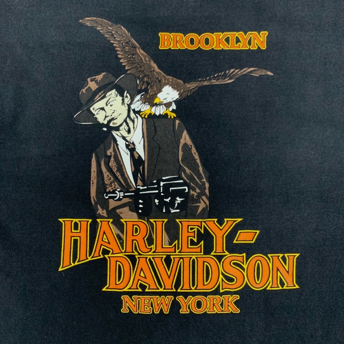 00’s “Harley Davidson” Motorcycle Pocket Tee NEW YORK | Vintage.City 빈티지숍, 빈티지 코디 정보