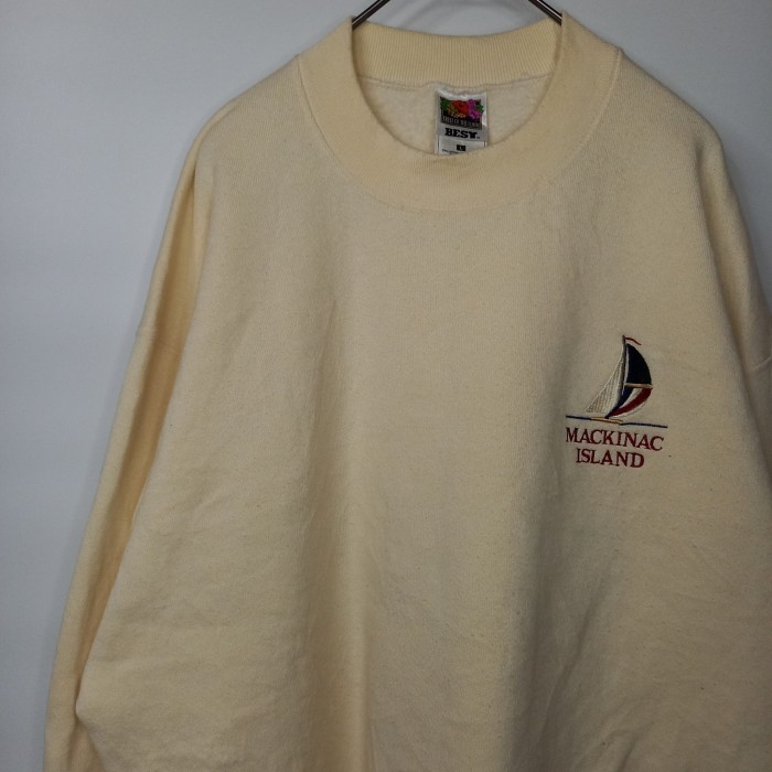 90s　カナダ製　フルーツオブザルーム　スウェット　トレーナー　裏起毛　刺繍ロゴ | Vintage.City 古着屋、古着コーデ情報を発信