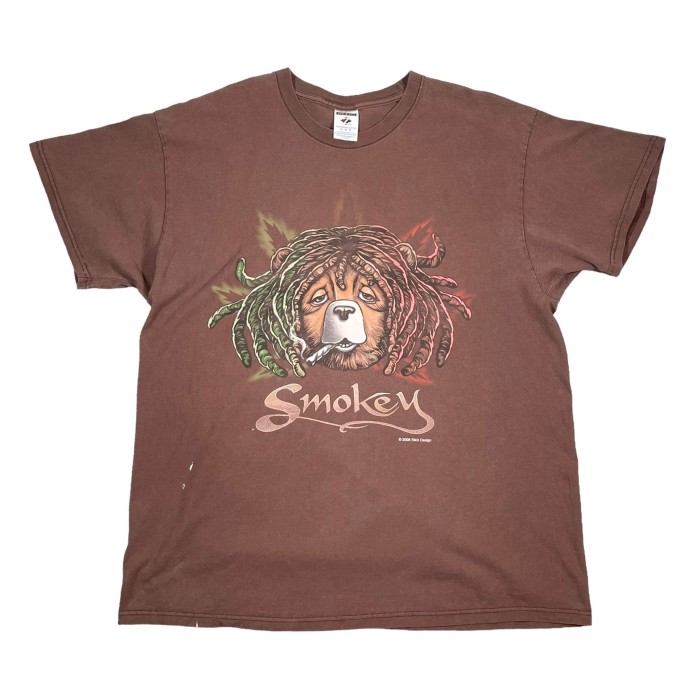00's “Smokey” Print Tee | Vintage.City 古着屋、古着コーデ情報を発信