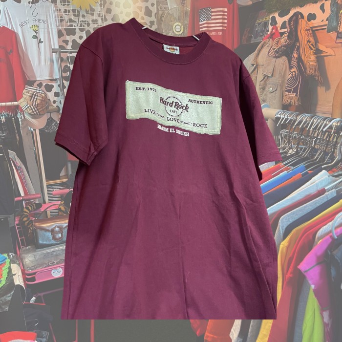 ハードロック　Tシャツ　ボルドー | Vintage.City 빈티지숍, 빈티지 코디 정보