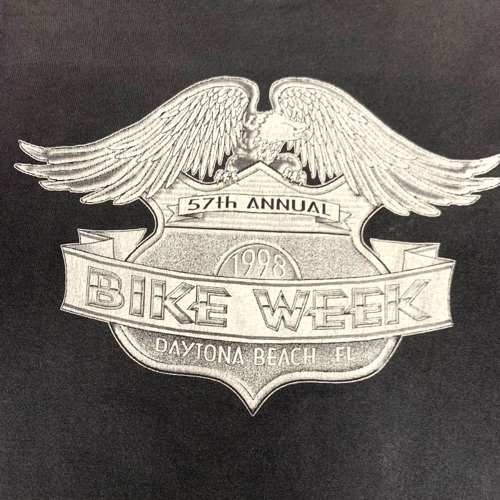 90’s “BIKE WEEK” Motorcycle Tee Made in USA | Vintage.City 빈티지숍, 빈티지 코디 정보