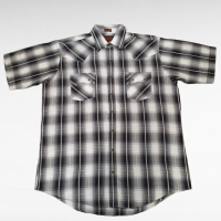 70s PLAINS check design western shirt | Vintage.City 빈티지숍, 빈티지 코디 정보