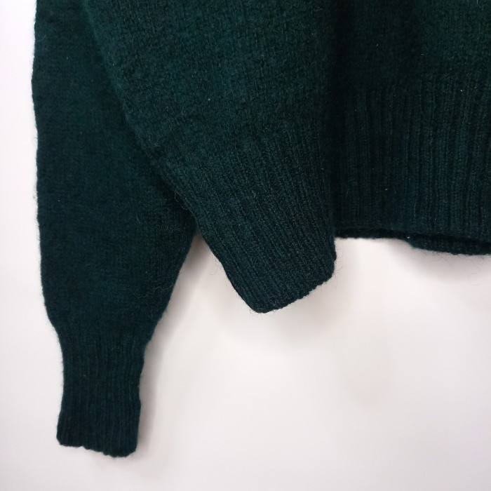 90s　ラルフローレン　ウールニット　セーター　中厚手　刺繍ロゴ　グリーン　XL | Vintage.City 古着屋、古着コーデ情報を発信