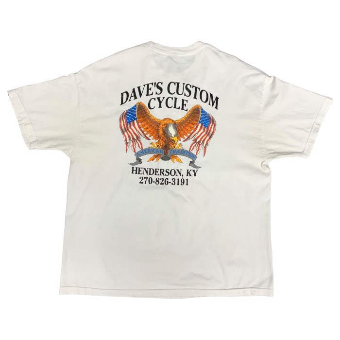 00’s “DAVE’S CUSTOM CYCLE” Motorcycle Tee | Vintage.City Vintage Shops, Vintage Fashion Trends