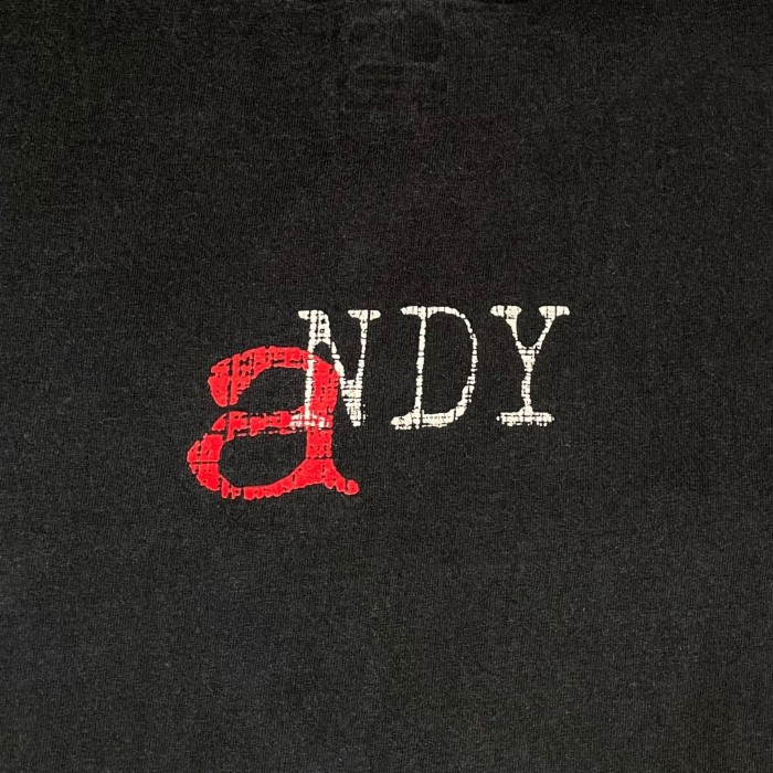 “aNDY” Print Tee | Vintage.City 古着屋、古着コーデ情報を発信